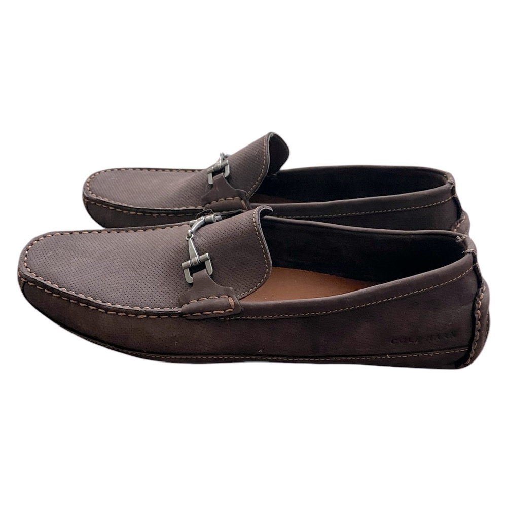 - Cole Haan brown Wyatt Bit Driver loafer.  Size 13